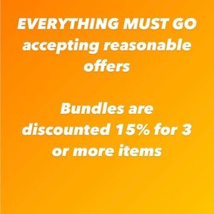 ⭐️ EVERYTHING MUST GO ⭐️